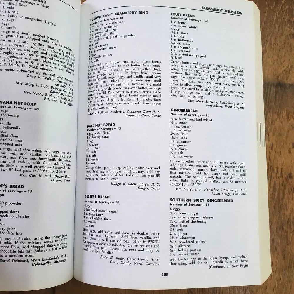 Desserts Favorite Recipes of Home Economic Teachers 2009 Cookbook Spiral PB
